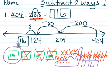 Subtract 2 Ways 1 | Educreations