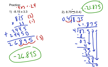 Multiply & Divide Decimals | Educreations