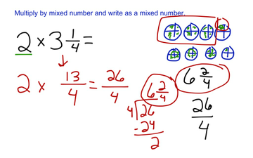 Multiply by a Mixed Number and Write as a Mixed Number | Educreations