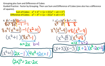 Sum and Difference of Cubes - Grouping 1st | Educreations