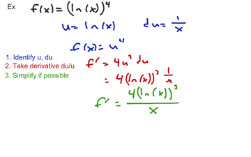 Sec 5-1. Taking The Derivative Of Natural Log 