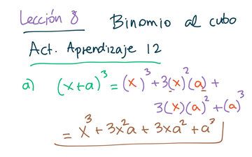 Productos Notables Binomios Con Termino Semejante Y Binomio Al Cubo