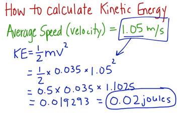 How To Calculate Average Speed And Average Kinetic Energy | Educreations