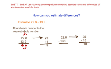 my homework lesson 2 estimate sums and differences