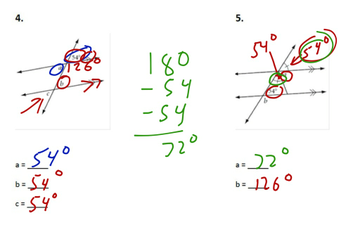 Notes On Angle Relationships (7th Grade) | Educreations