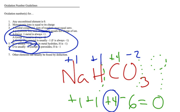 Assigning Oxidation Numbers | Educreations