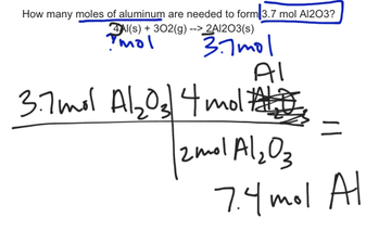 Stoichiometry Moles to Moles | Educreations