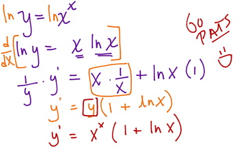 derivative of log base