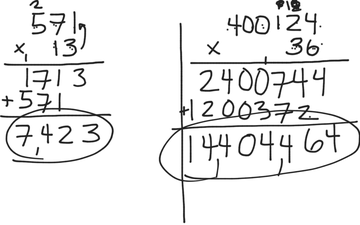 Long Hand Multiplication Without Decimals | Educreations