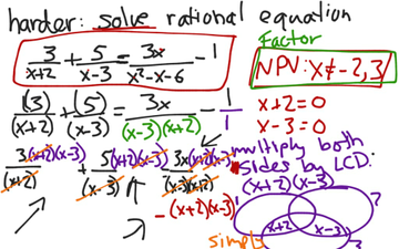Harder Rational Equation Solving | Educreations