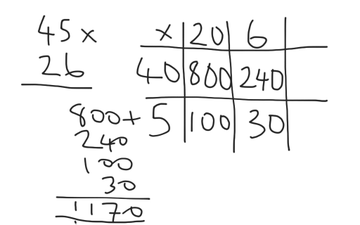 Long Multiplication (grid method) | Educreations