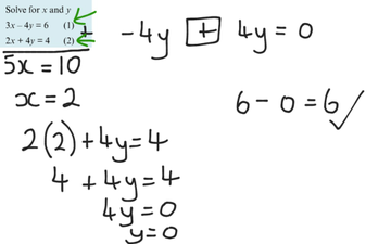 Simultaneous Equation Simple Elimination | Educreations