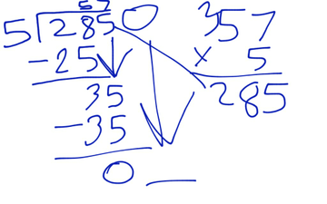 285 Divided By 5:Nathan | Educreations