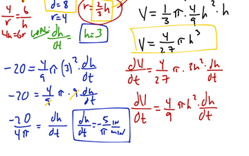 Related Rates Part II: #6 | Educreations