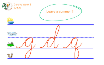 Cursive Week 5 | Educreations