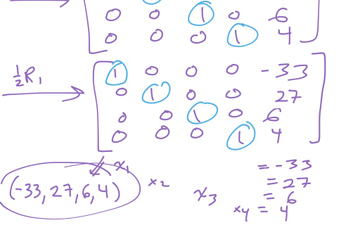 Example With 4 Equations, 4 Unknowns | Educreations