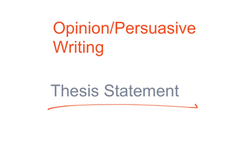 thesis statement on opinion