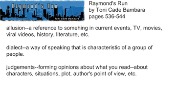 Raymonds Run Analysis