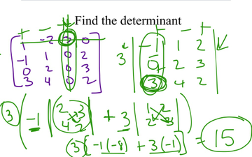 How To Find The Determinant Of A Square Matrix Educreations How To Find The Determinant Of A Square Matrix Educreations