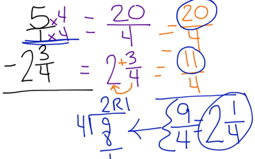Subtracting Mixed Fractions 1 | Educreations