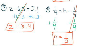 7.3 - Solve & Write Subtraction Equation | Educreations