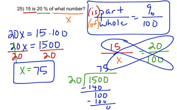 25) Finding The Whole When The Part And Percent Are Given. | Educreations