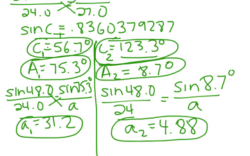 Solving SSA Triangles | Educreations