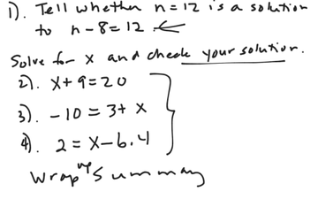 Solve Equations With Addition And Subtraction | Educreations