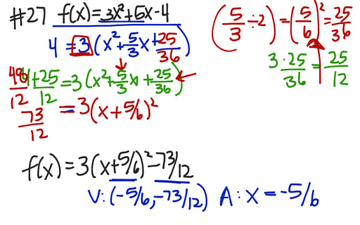 Finding Vertex And Axis Of Symmetry #27 | Educreations