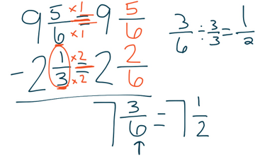 Subtracting Unlike Fractions | Educreations