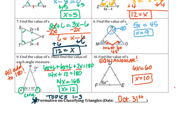 GT UNIT 3 Isosceles & Equilateral Triangles | Educreations