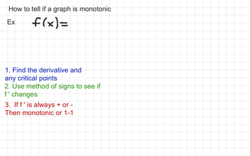 Sec 5-3. How To Tell If A Function Has An Inverse Function | Educreations