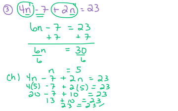 Equations With Like Terms | Educreations
