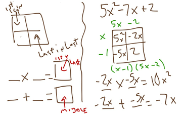 Factoring Trinomials With The Box Method | Educreations