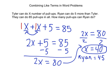Combining Like Terms In Word Problems | Educreations