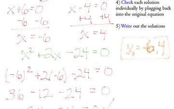 solving quadratic equations by factoring project