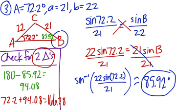 8.2 Solving SSA Triangles With Law Of Sines (2nd) | Educreations