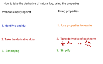 derivative of log examples