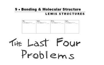 AP Ch 9 -- Lewis Structures Worksheet 2 | Educreations